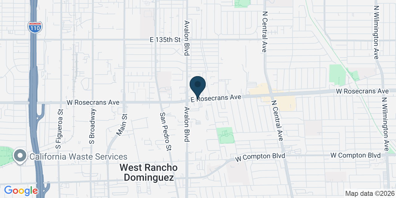 Map showing Los Angeles County, CA