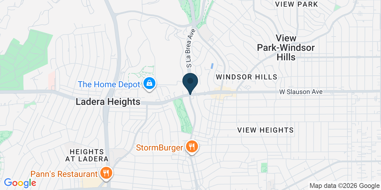 Map showing View Park-Windsor Hills, Los Angeles County, CA