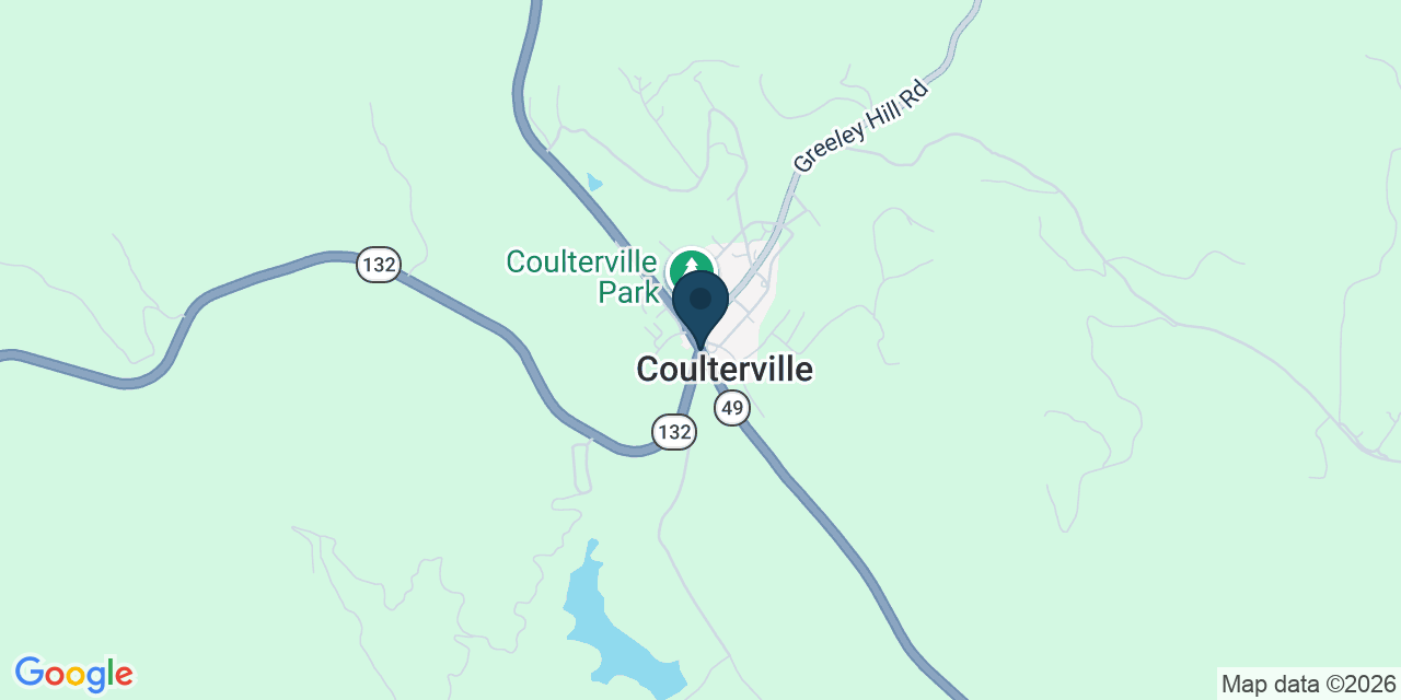 Map showing Coulterville, Mariposa County, CA