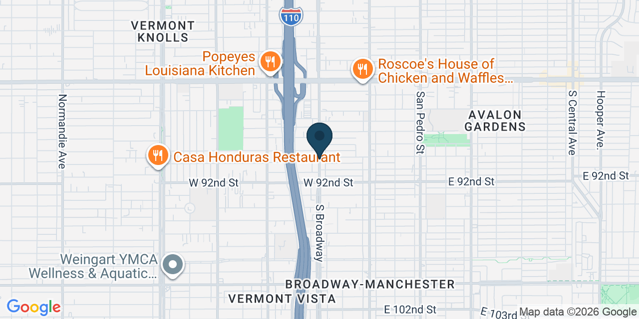 Map showing Los Angeles County, CA