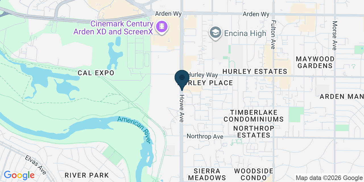 Map showing Sacramento County, CA