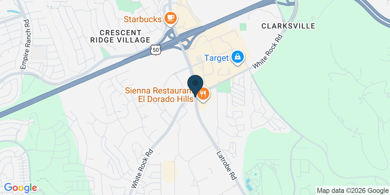 Map showing El Dorado Hills, El Dorado County, CA
