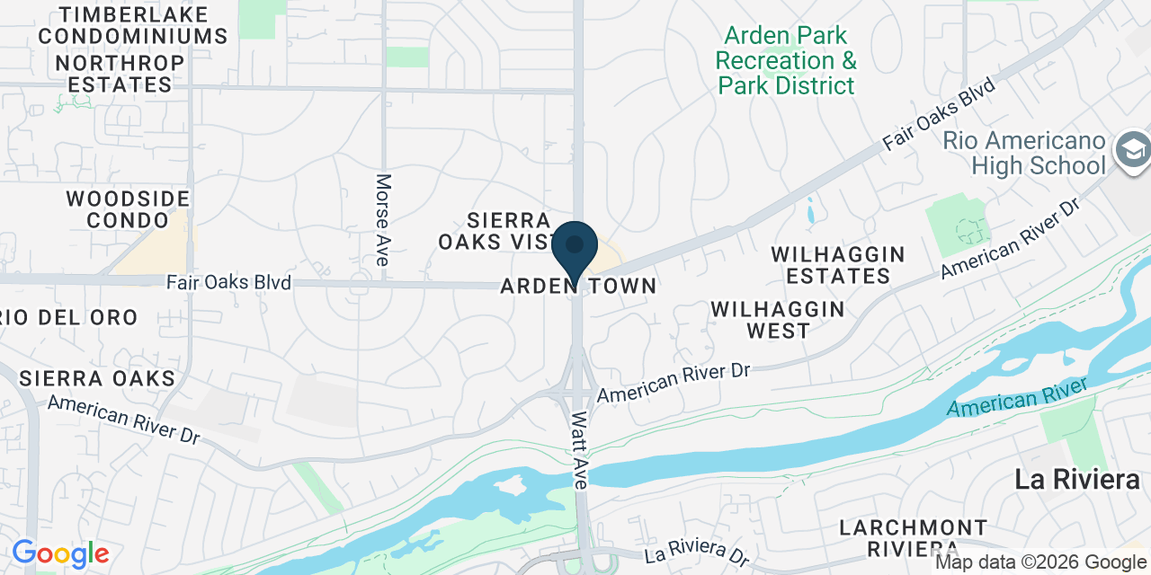 Map showing Arden-Arcade, Sacramento County, CA