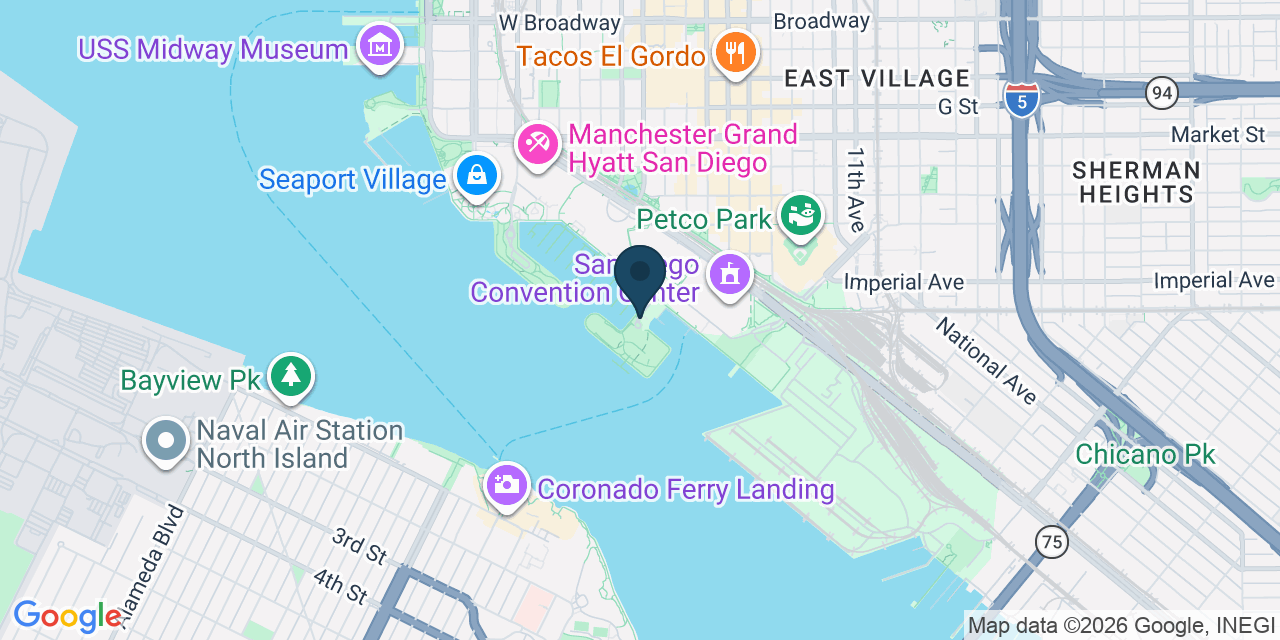 Map showing San Diego, San Diego County, CA