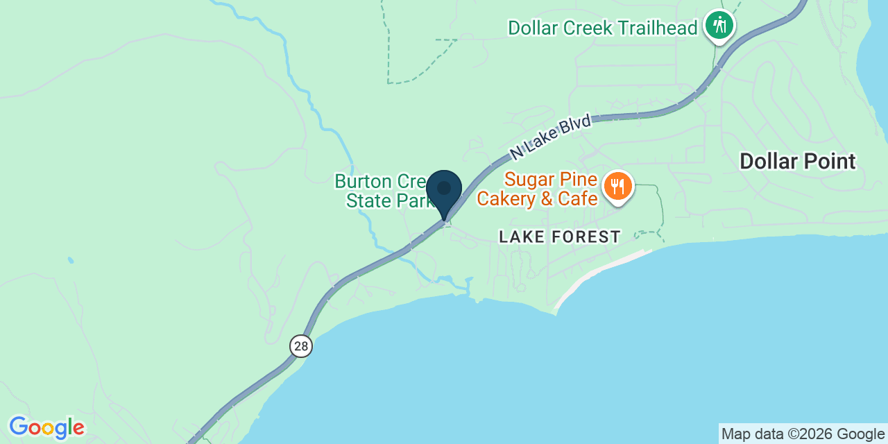 Map showing Dollar Point, Placer County, CA