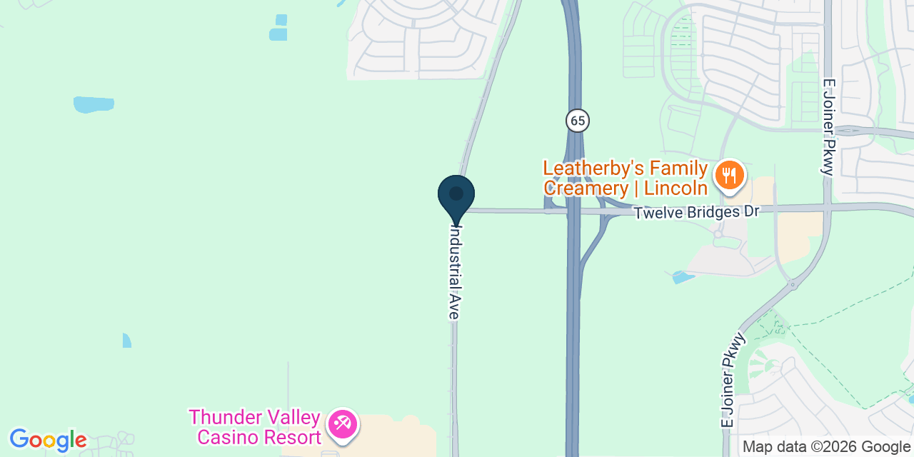 Map showing Lincoln, Placer County, CA