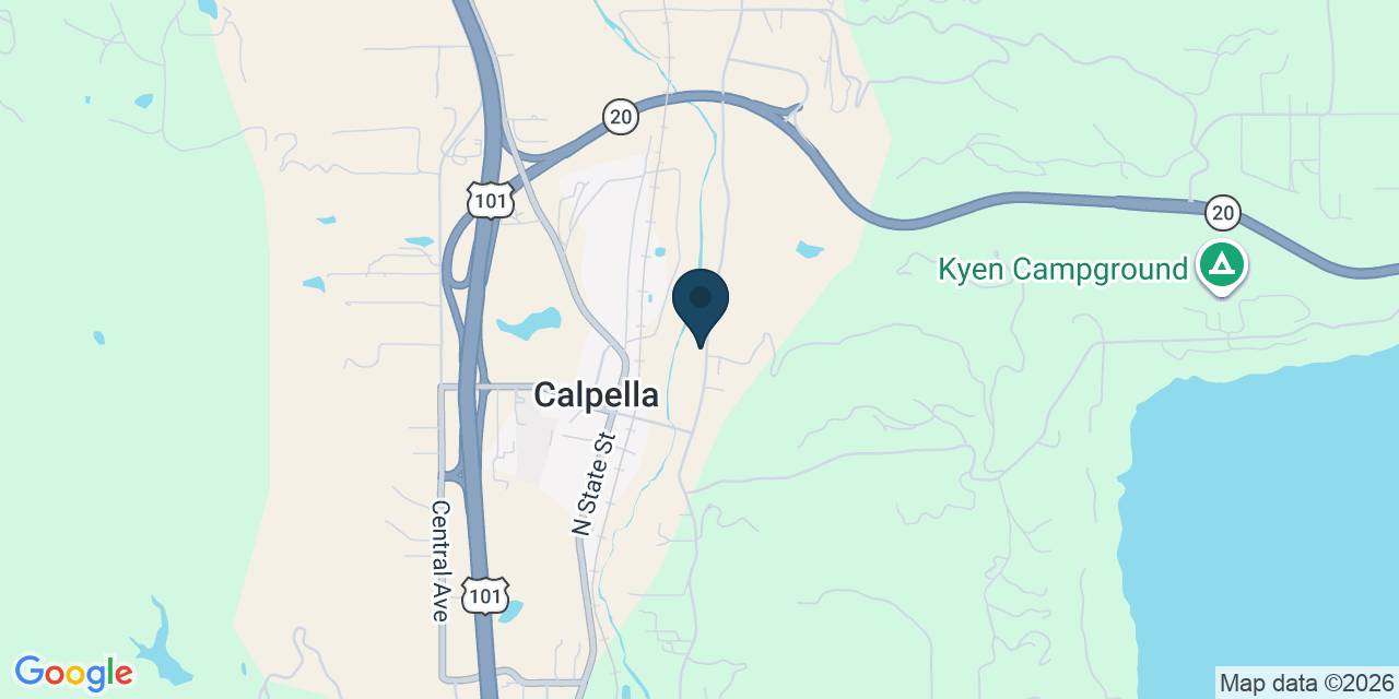 Map showing Ukiah, Mendocino County, CA