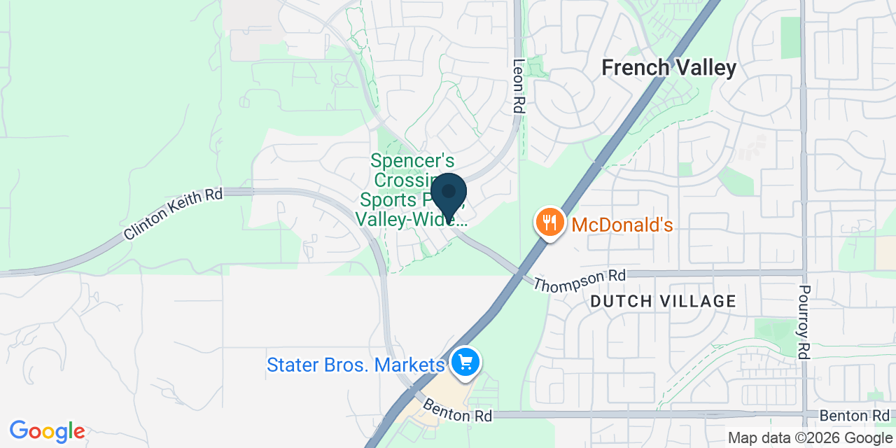 Map showing French Valley, Riverside County, CA