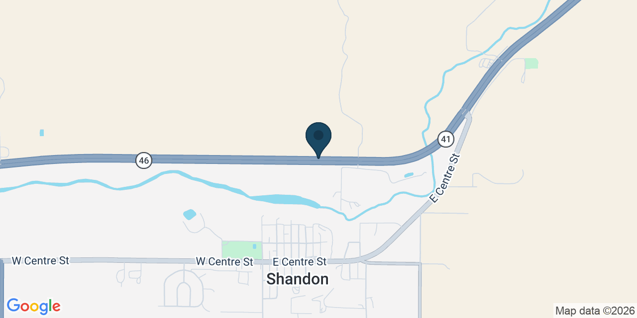 Map showing Shandon, San Luis Obispo County, CA