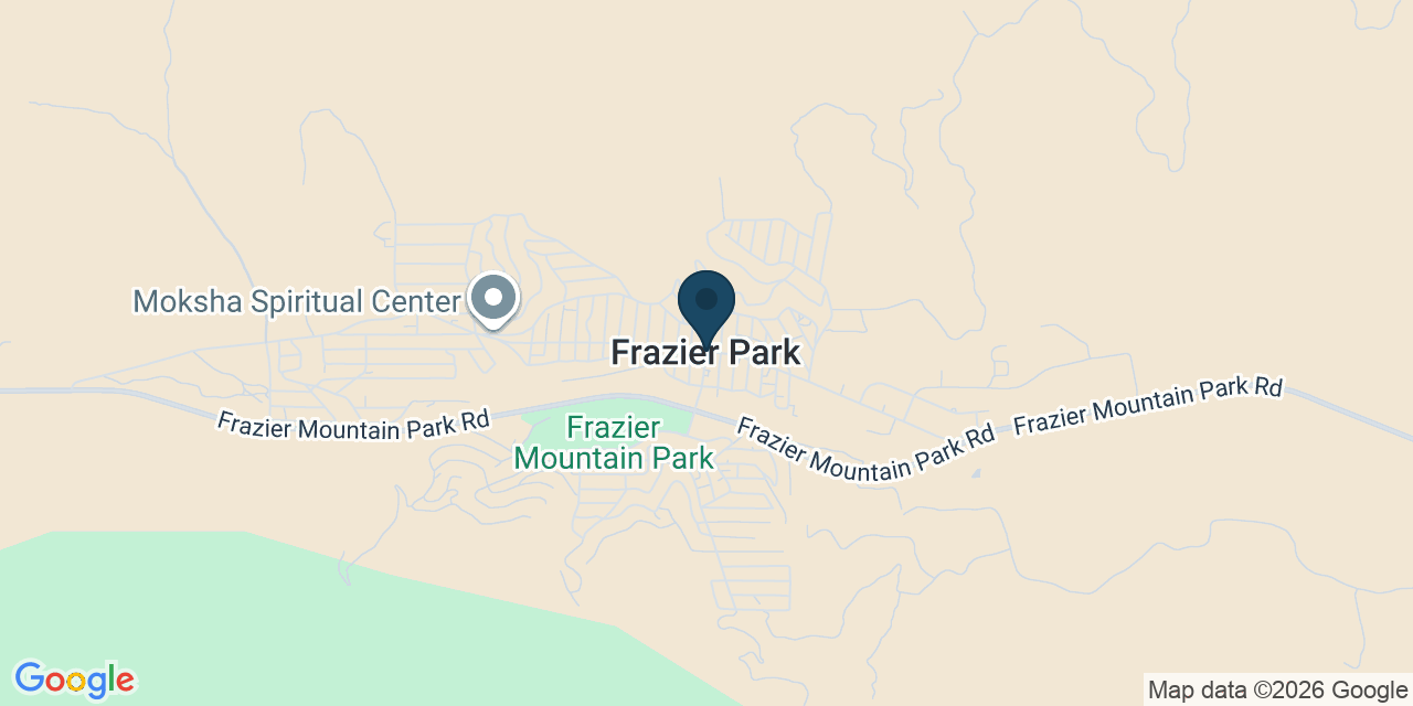 Map showing Frazier Park, Kern County, CA