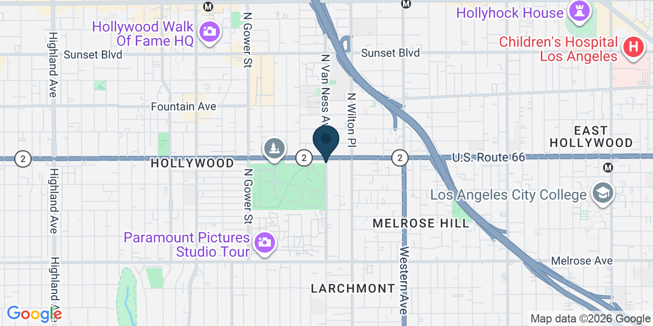 Map showing Los Angeles, Los Angeles County, CA