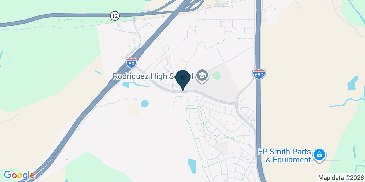 Map showing Solano County, CA