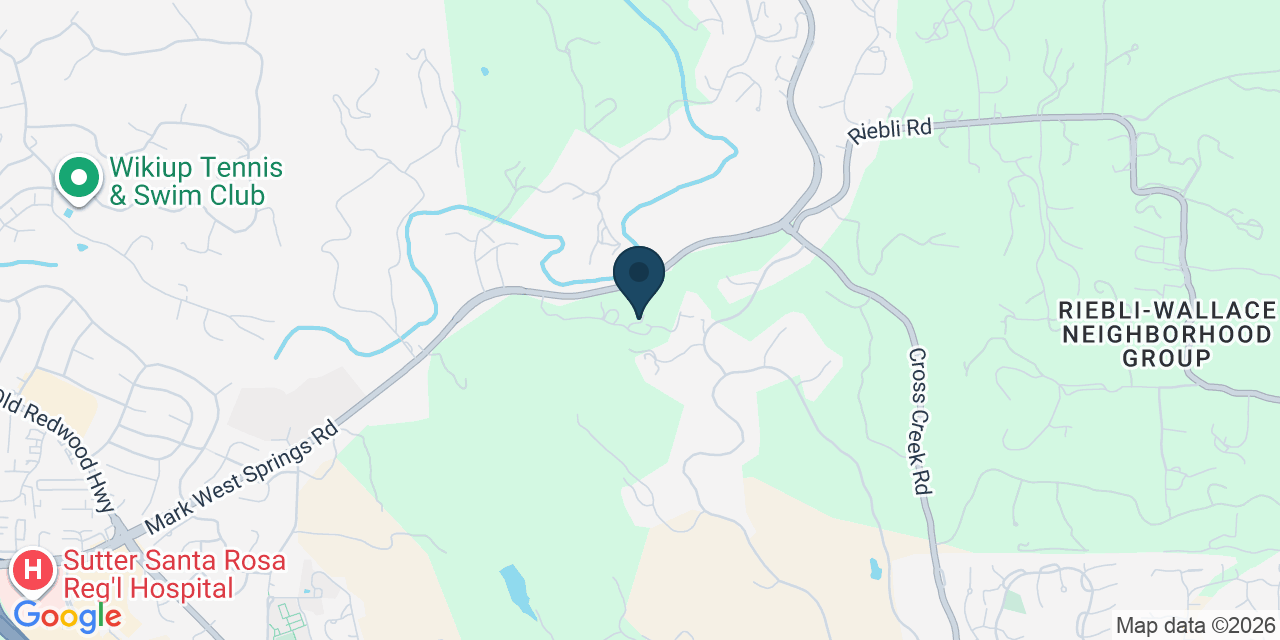 Map showing Santa Rosa, Sonoma County, CA