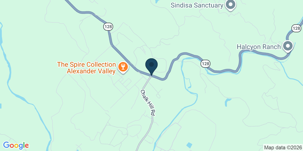 Map showing Sonoma County, CA