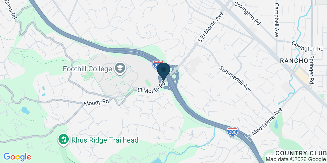 Map showing Santa Clara County, CA