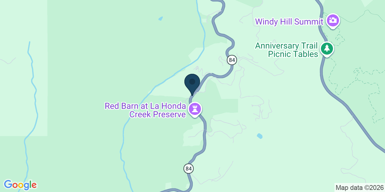Map showing San Mateo County, CA