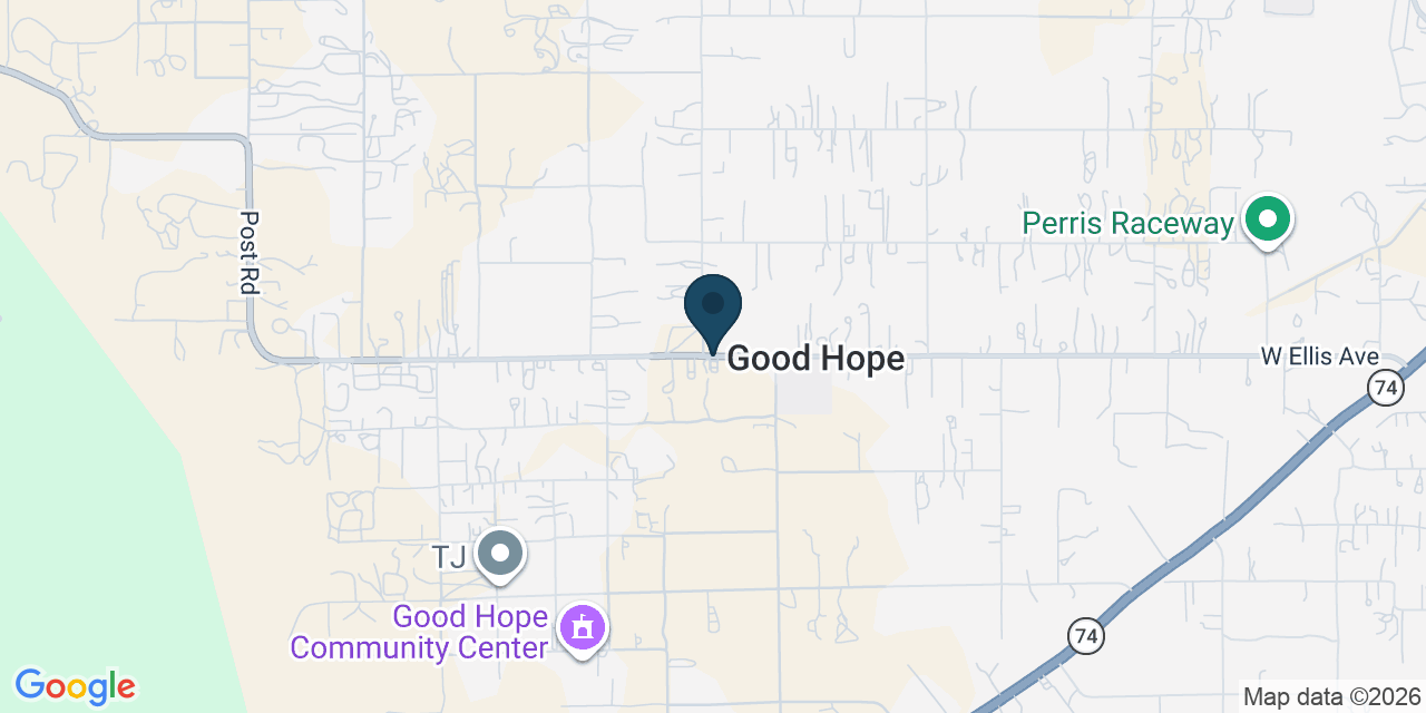 Map showing Good Hope, Riverside County, CA