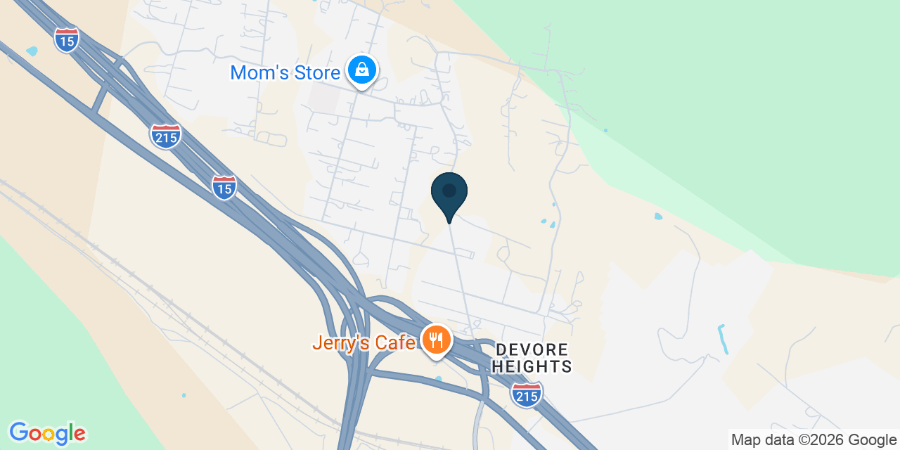 Map showing San Bernardino County, CA