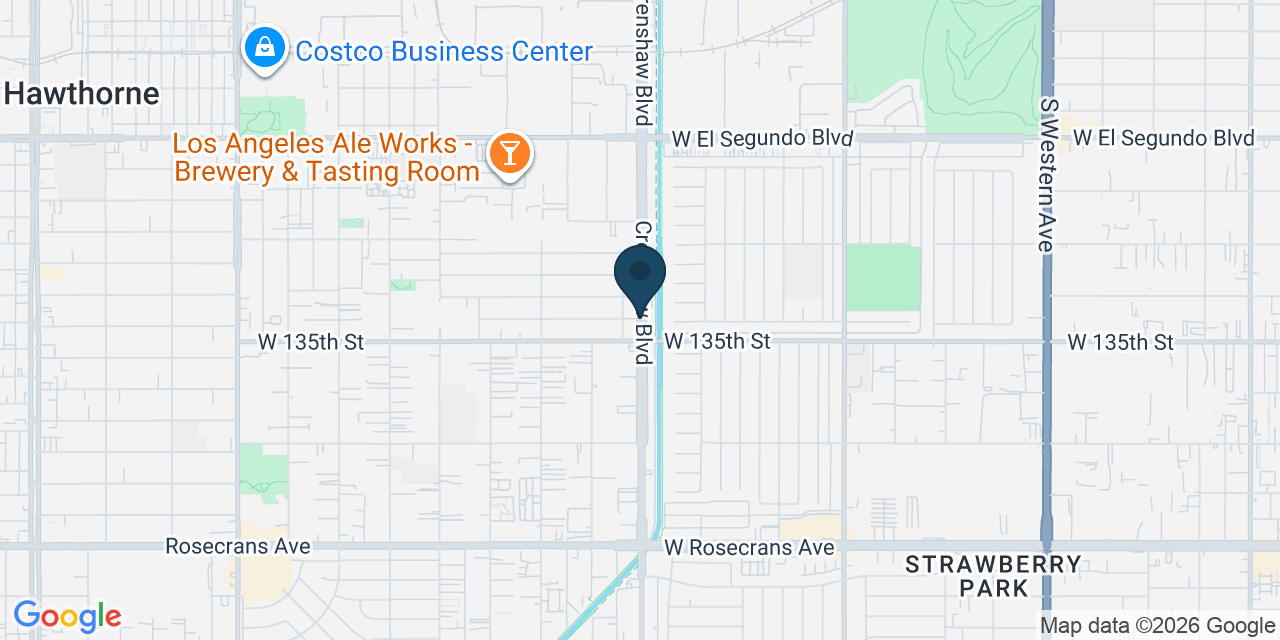 Map showing Los Angeles County, CA