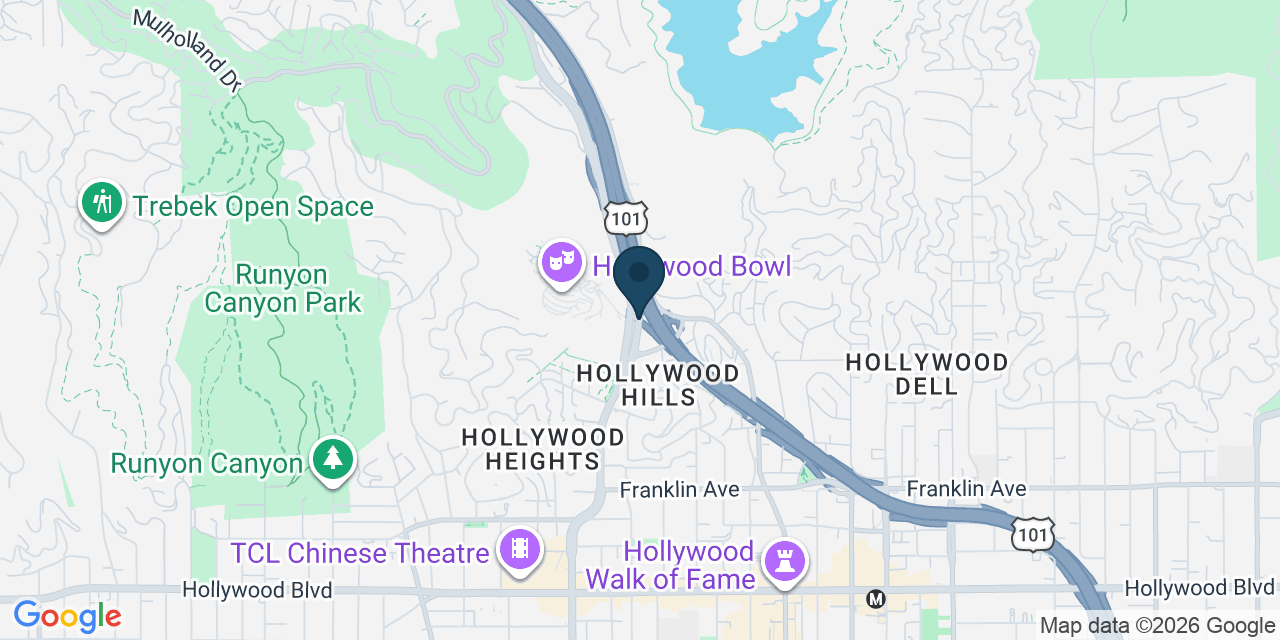 Map showing Los Angeles, Los Angeles County, CA