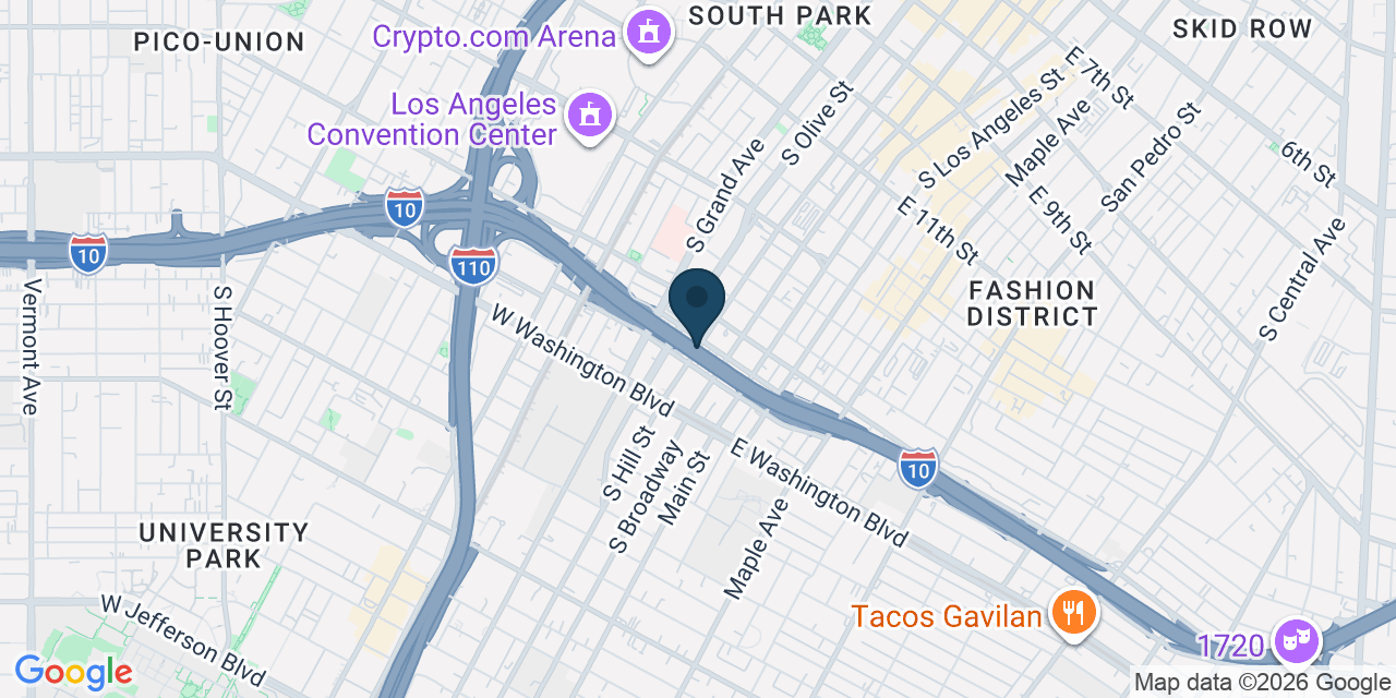 Map showing Los Angeles, Los Angeles County, CA