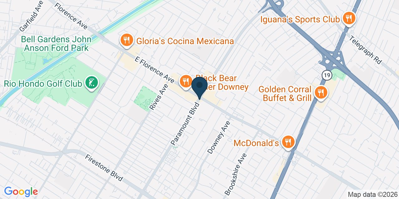 Map showing Los Angeles County, CA
