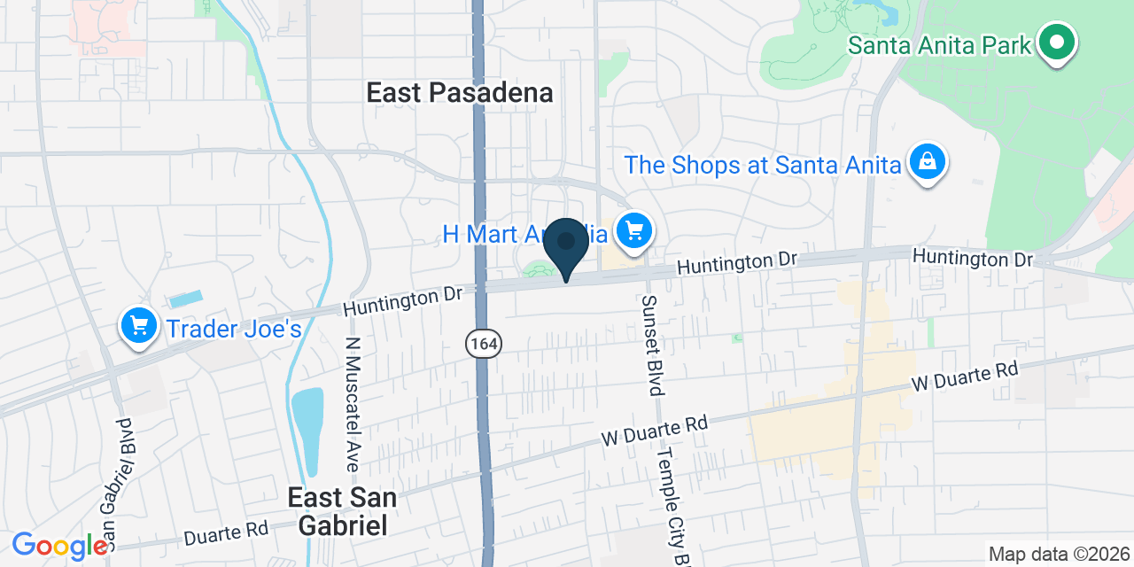 Map showing Los Angeles County, CA