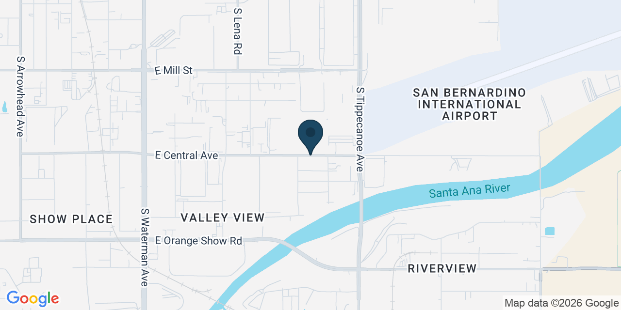 Map showing San Bernardino, San Bernardino County, CA