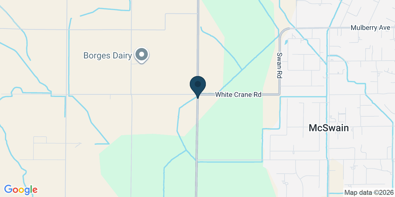 Map showing Merced County, CA