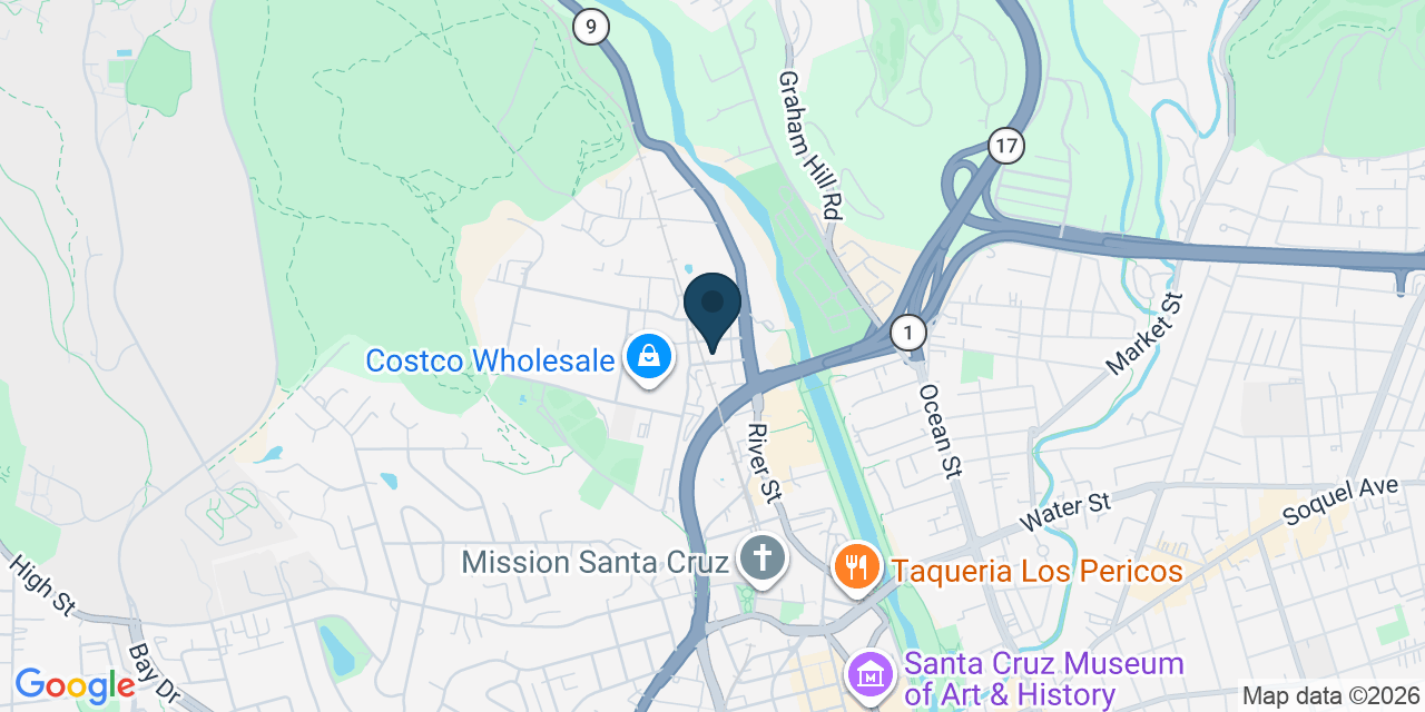 Map showing Santa Cruz, Santa Cruz County, CA