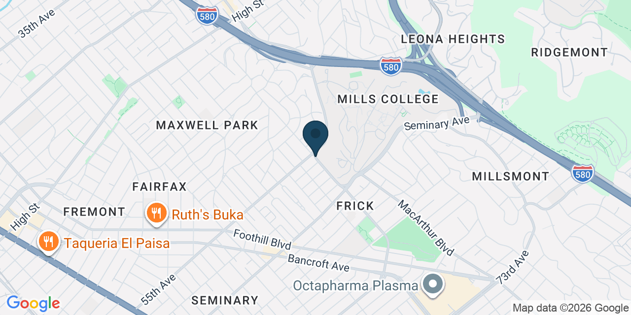 Map showing Alameda County, CA