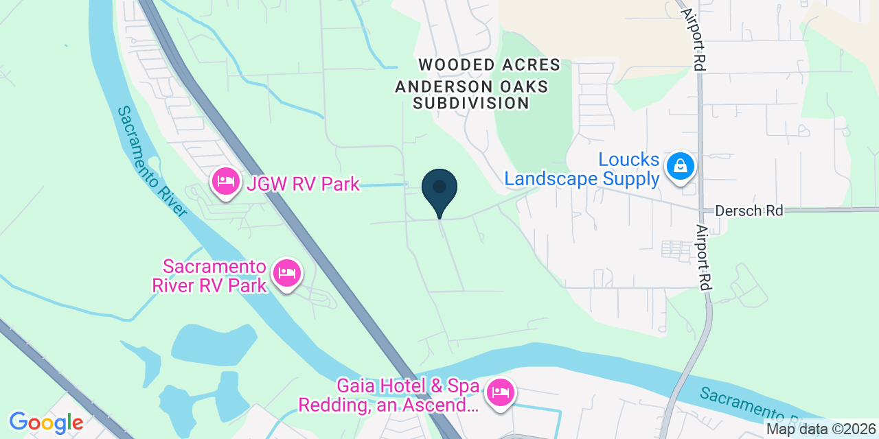 Map showing Pacheco, Shasta County, CA