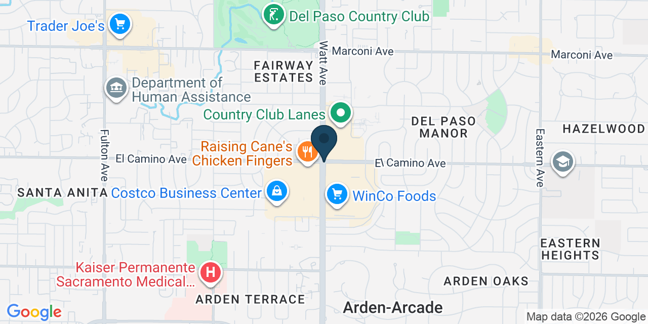 Map showing Arden-Arcade, Sacramento County, CA