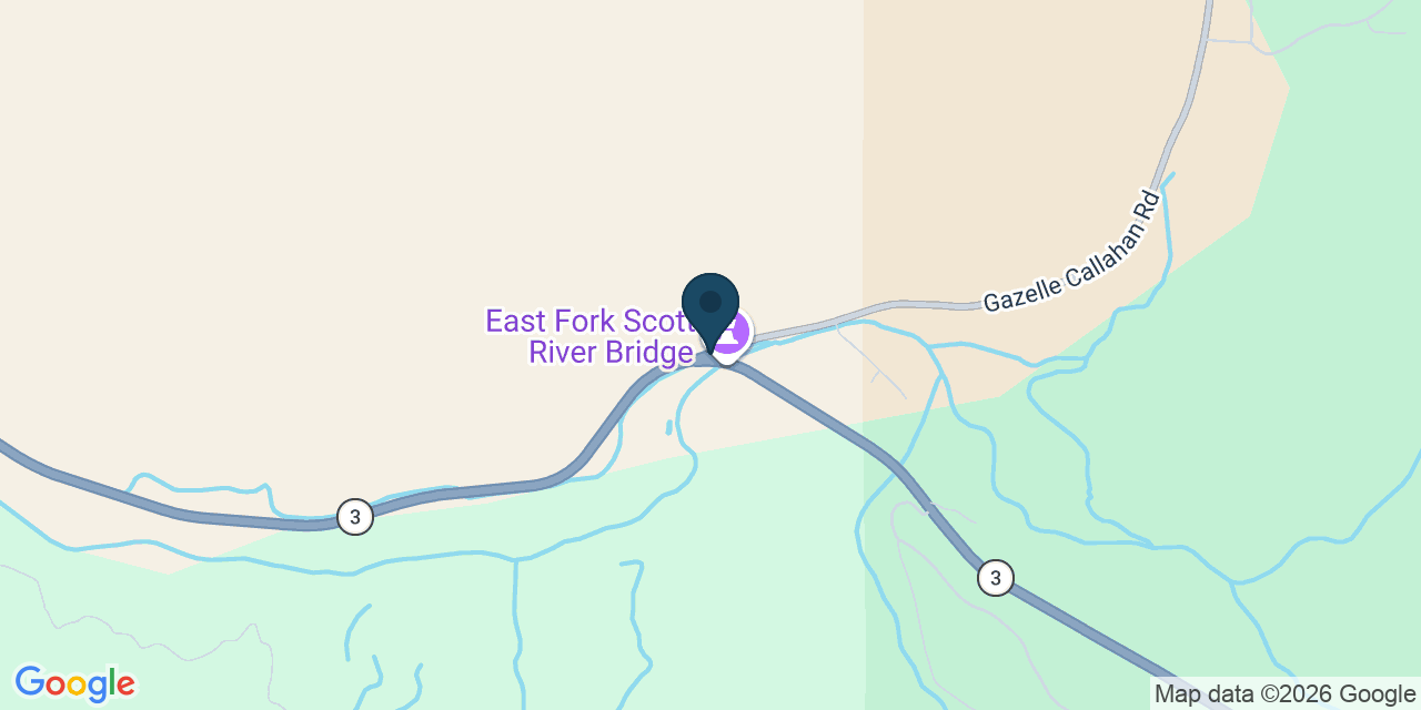 Map showing Siskiyou County, CA