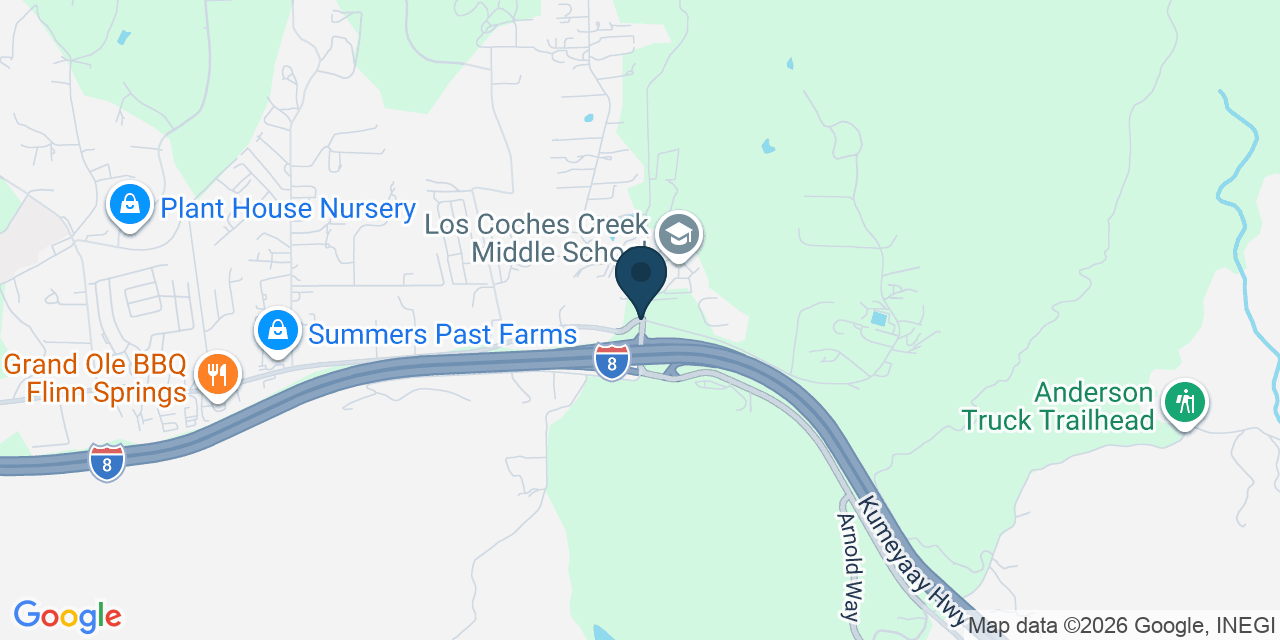 Map showing El Cajon, San Diego County, CA