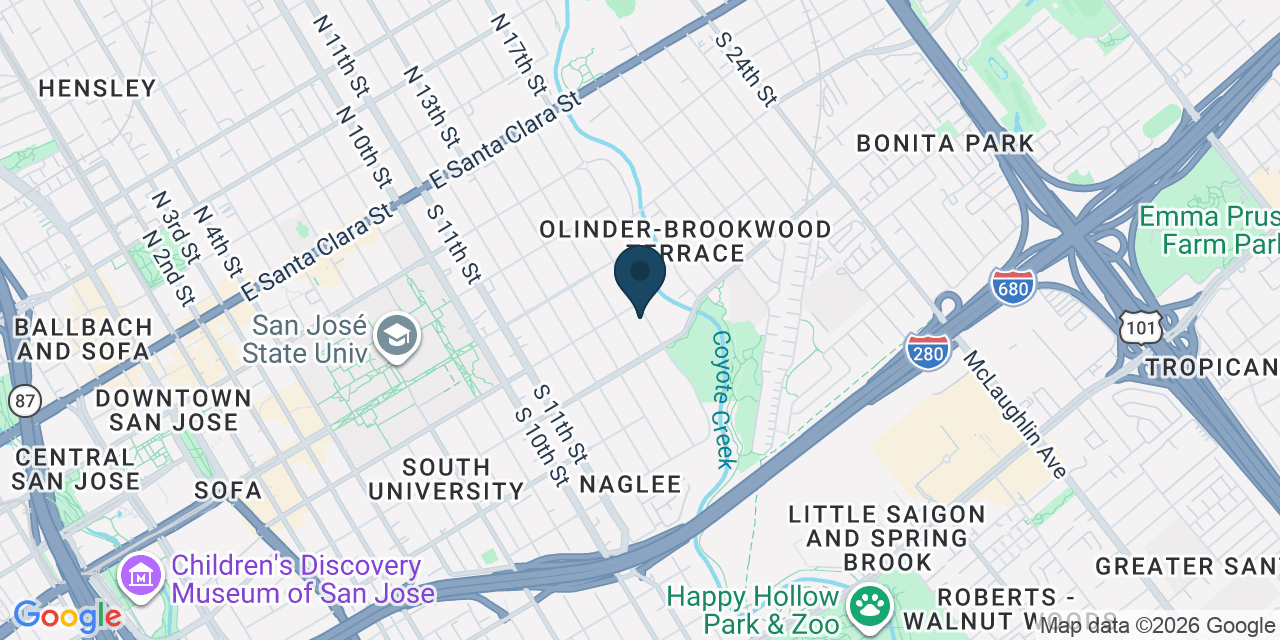 Map showing San Jose, Santa Clara County, CA