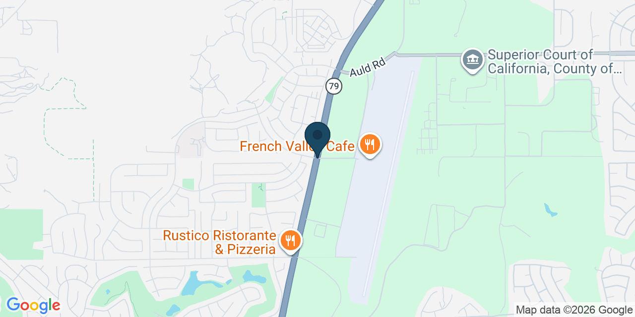 Map showing French Valley, Riverside County, CA