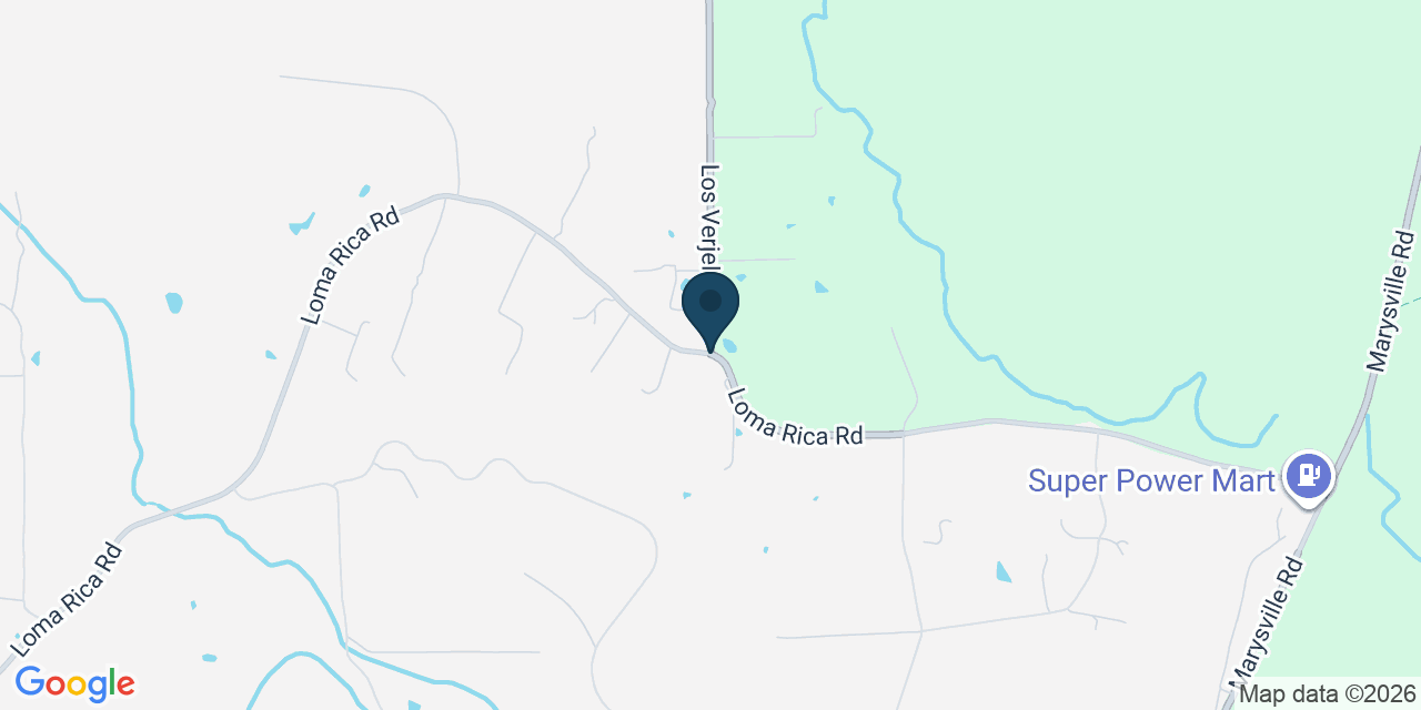 Map showing Loma Rica, Yuba County, CA
