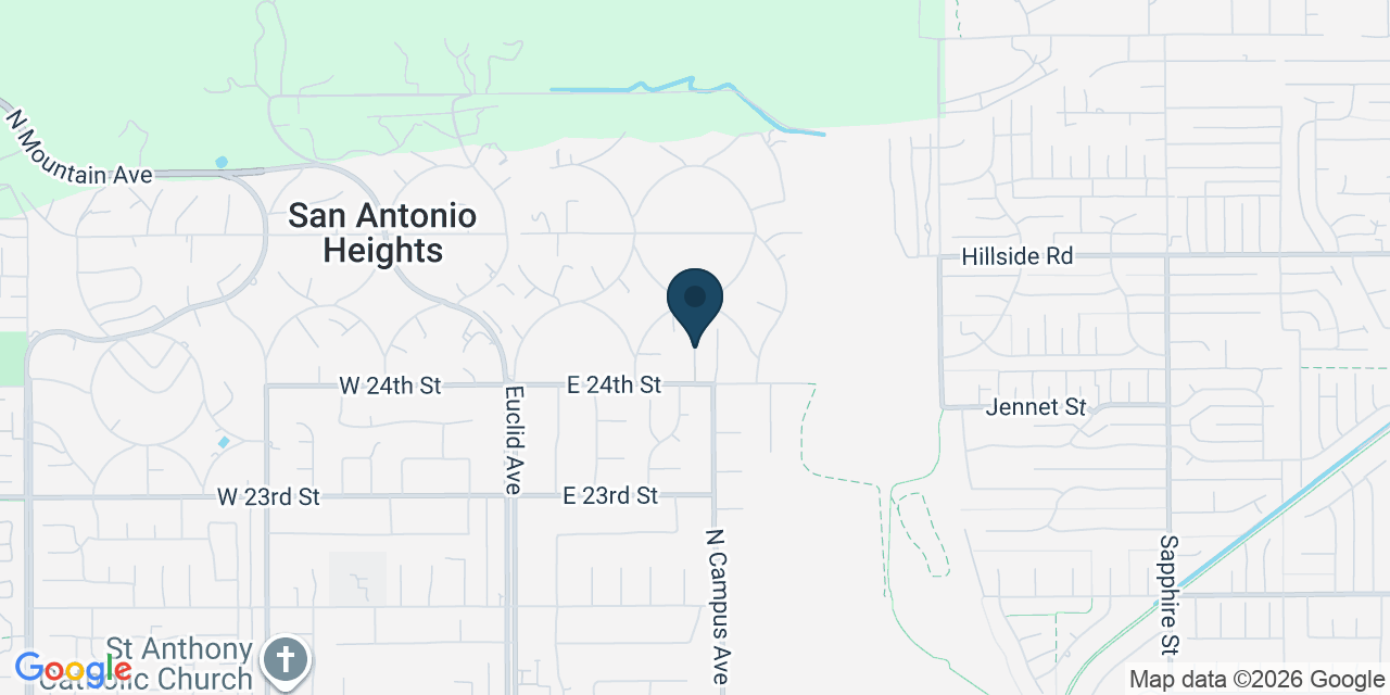 Map showing San Antonio Heights, San Bernardino County, CA