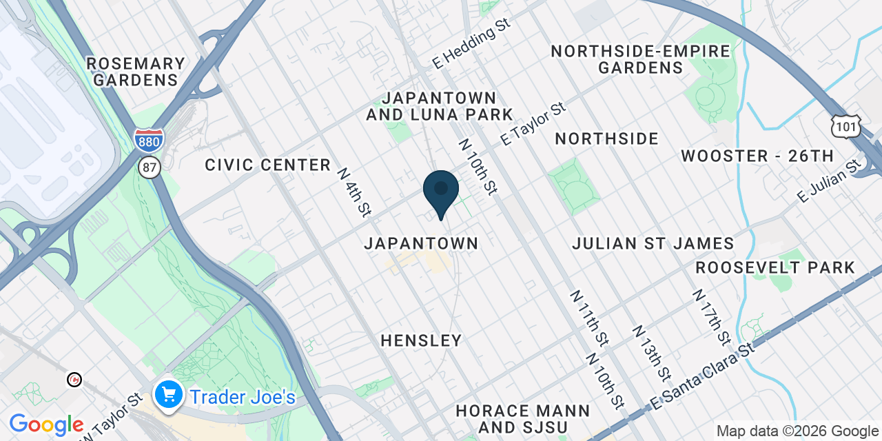 Map showing San Jose, Santa Clara County, CA