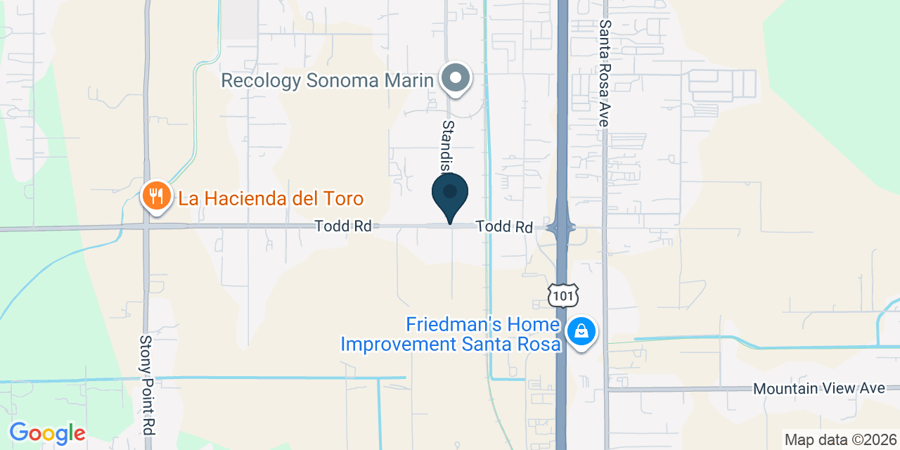 Map showing Southwest Santa Rosa, Sonoma County, CA