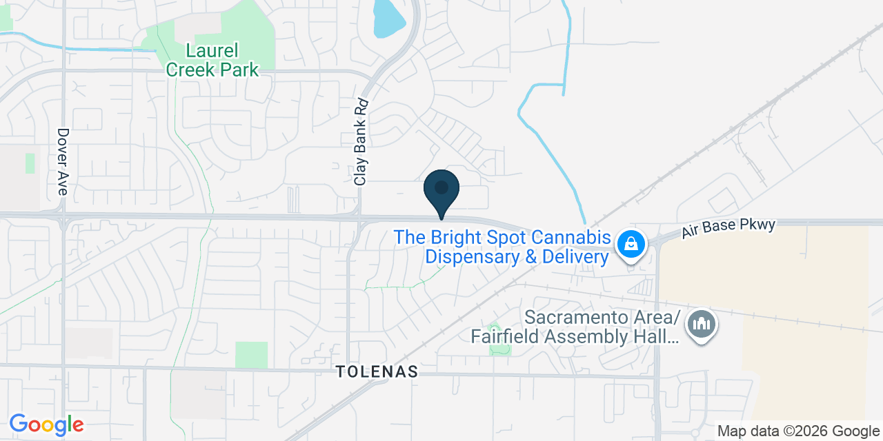 Map showing Fairfield, Solano County, CA