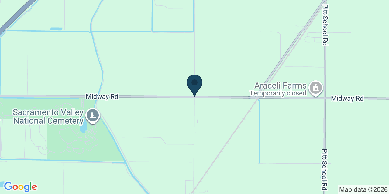 Map showing Solano County, CA