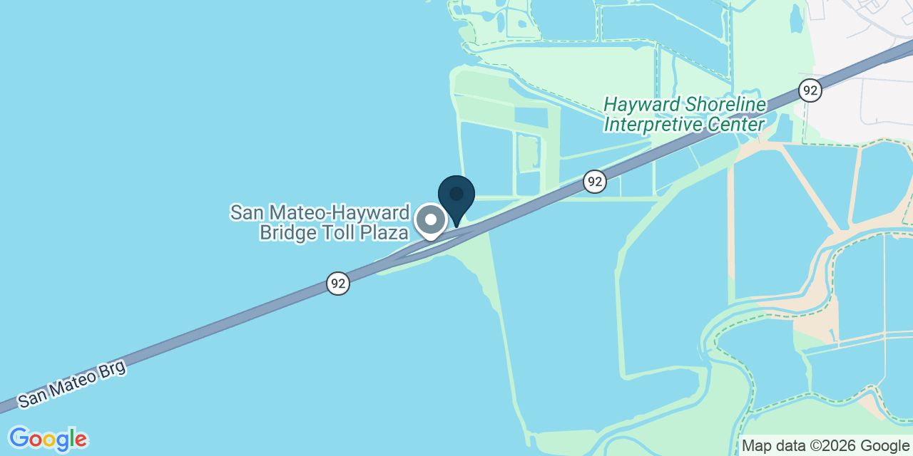 Map showing Hayward, Alameda County, CA