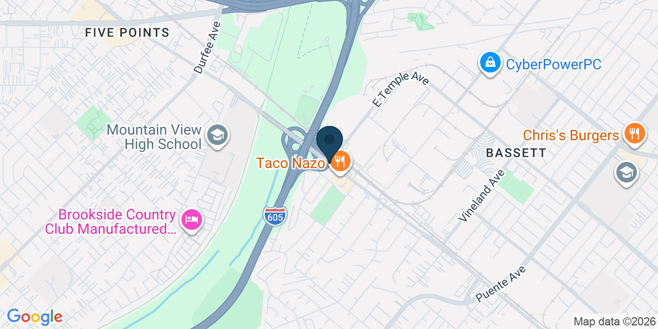 Map showing Avocado Heights, Los Angeles County, CA