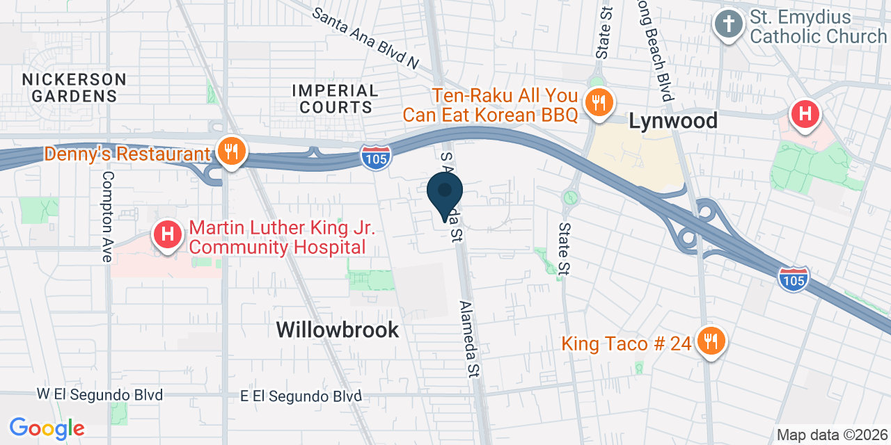 Map showing Los Angeles, Los Angeles County, CA