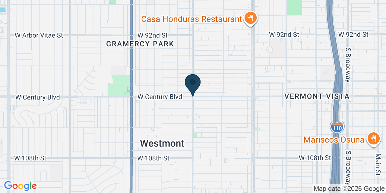Map showing Westmont, Los Angeles County, CA