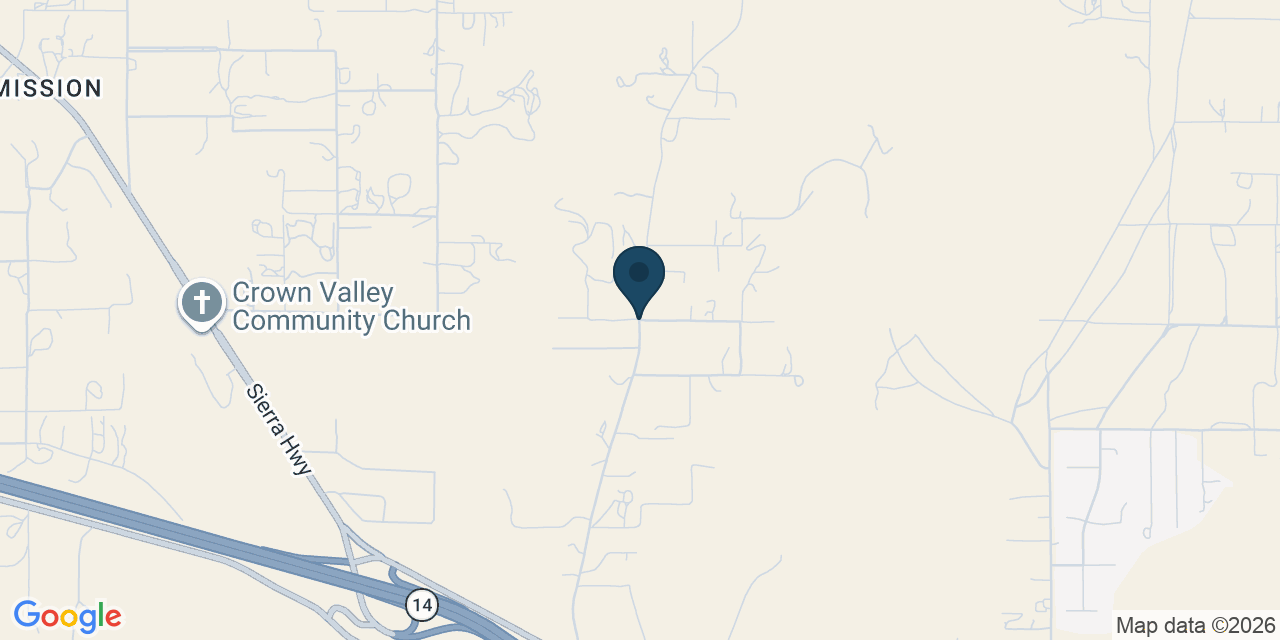 Map showing Acton, Los Angeles County, CA