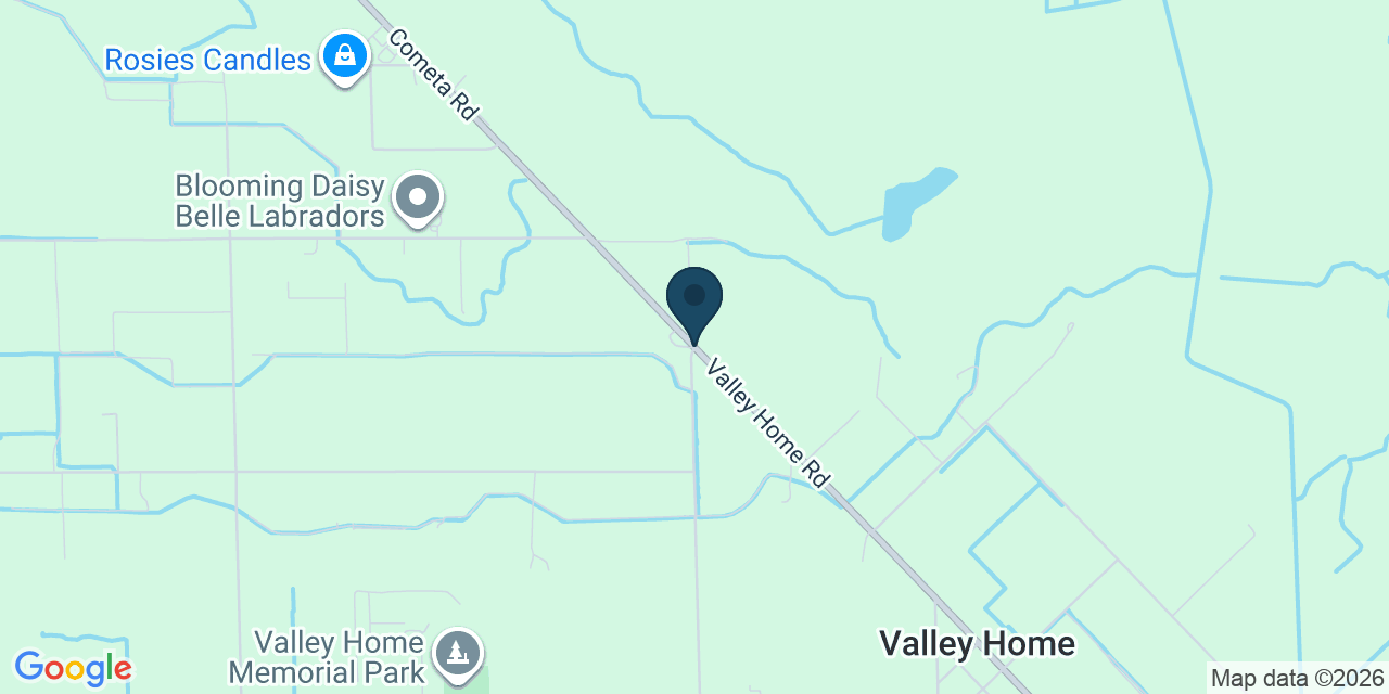 Map showing Valley Home, Stanislaus County, CA