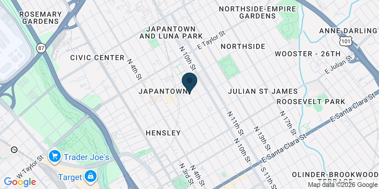Map showing San Jose, Santa Clara County, CA